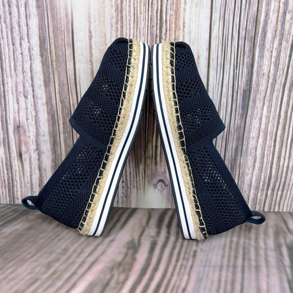 Bobs Skechers Mesh Blue Slip On Shoes - Picture 6 of 12